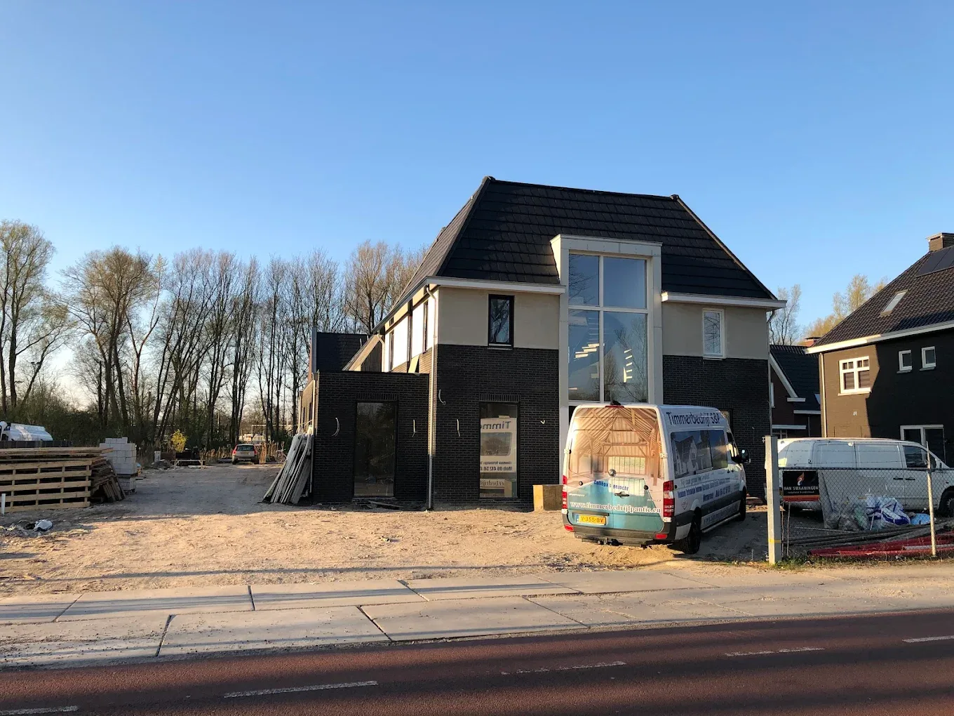 Gevelwerk en afbouw villa