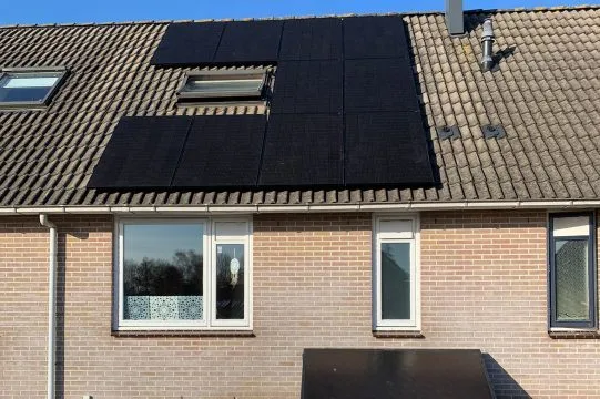 Zonnepanelen op een woning