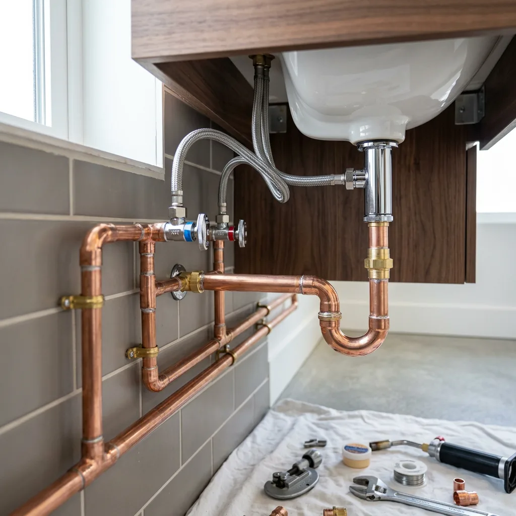 Professional plumbing work