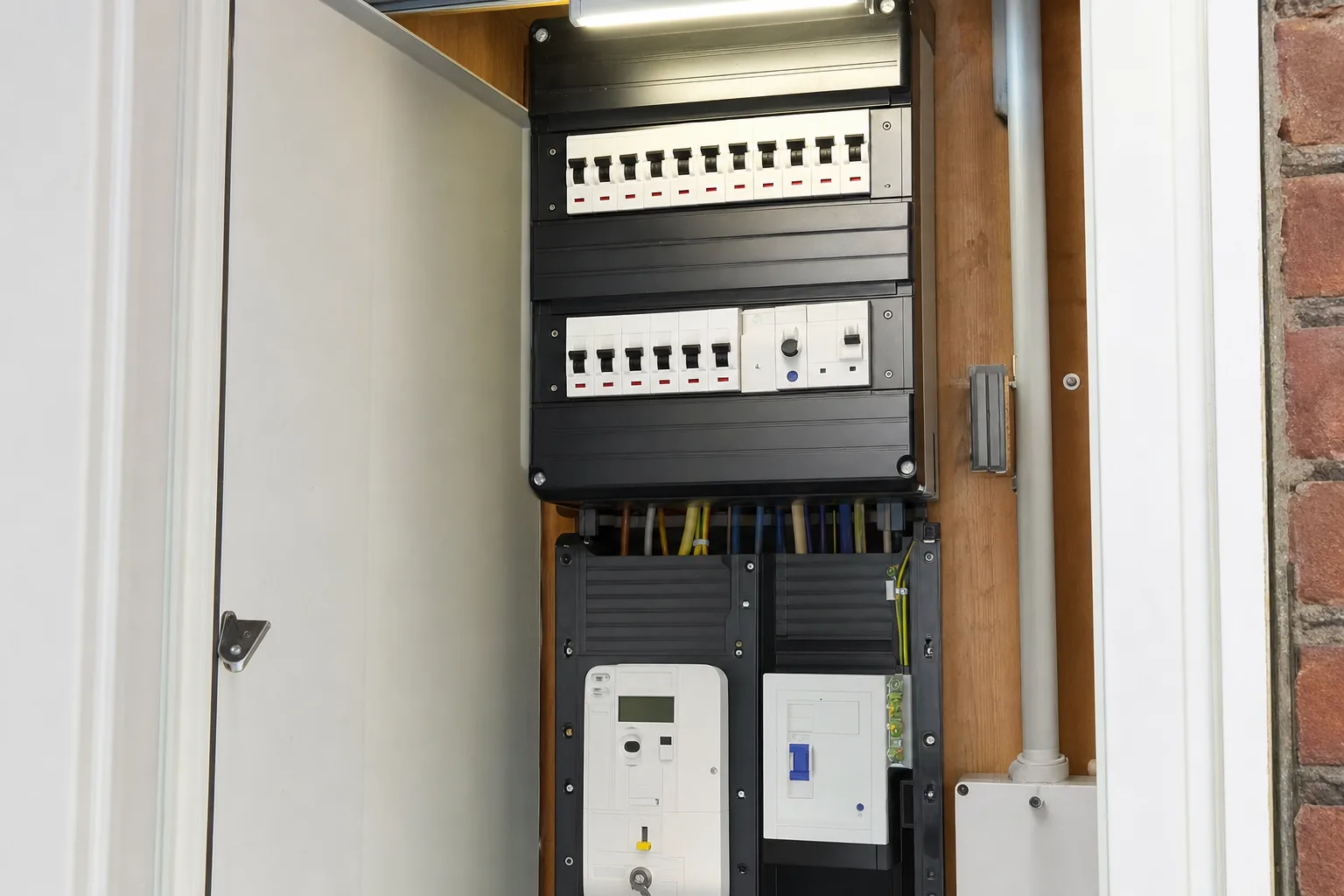 Netjes uitgebreide groepenkast in de meterkast