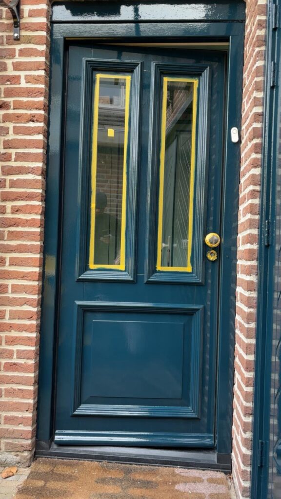 Geschilderde voordeur in Utrecht